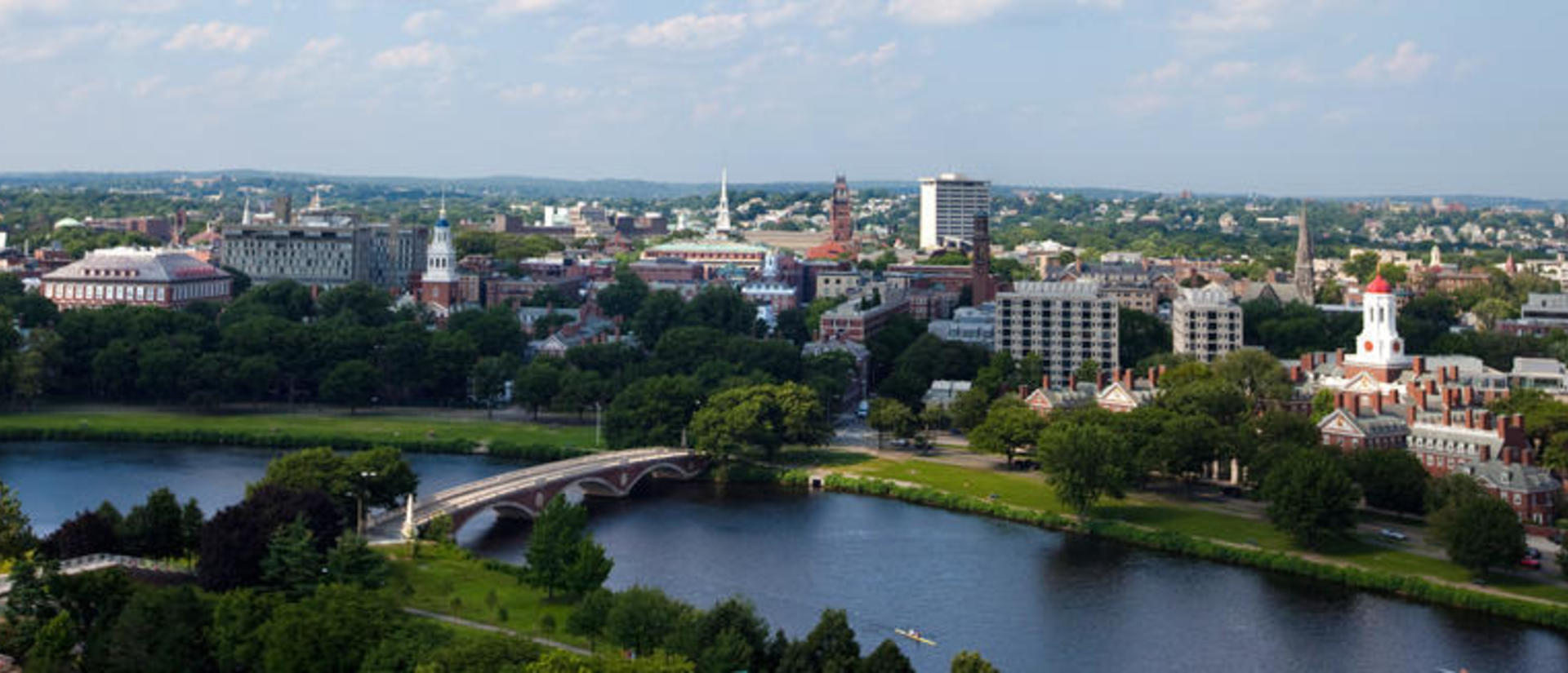 Aerial of Weeks Footbridge